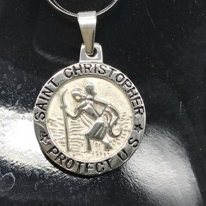 Saint Christopher stainless steel necklace